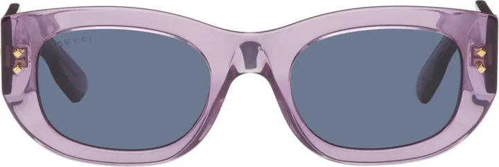 Gucci Purple Cat-Eye Sunglasses