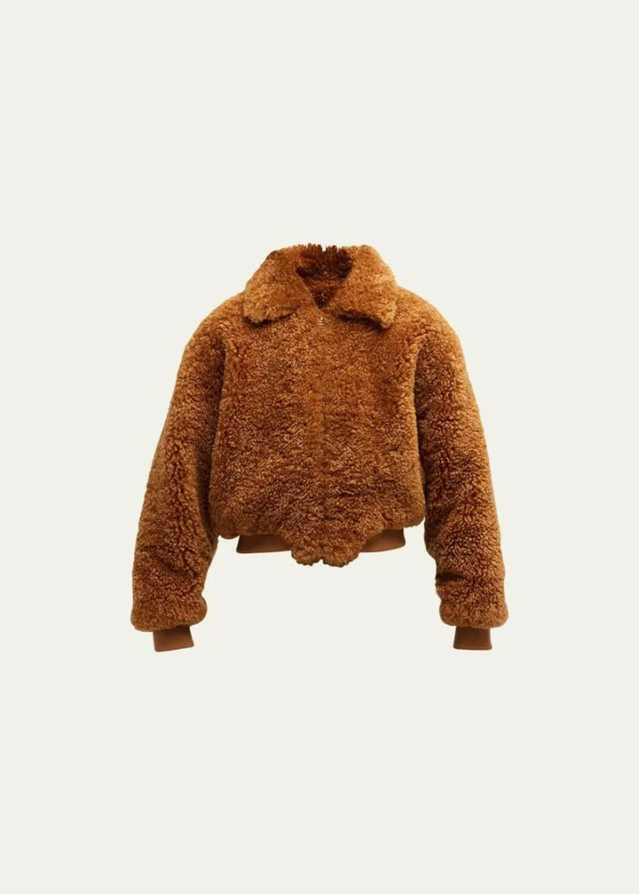 Nikki Faux Shearling Bomber Jacket