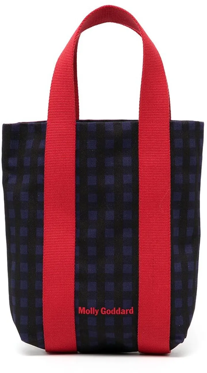 Check-Print Tote Bag