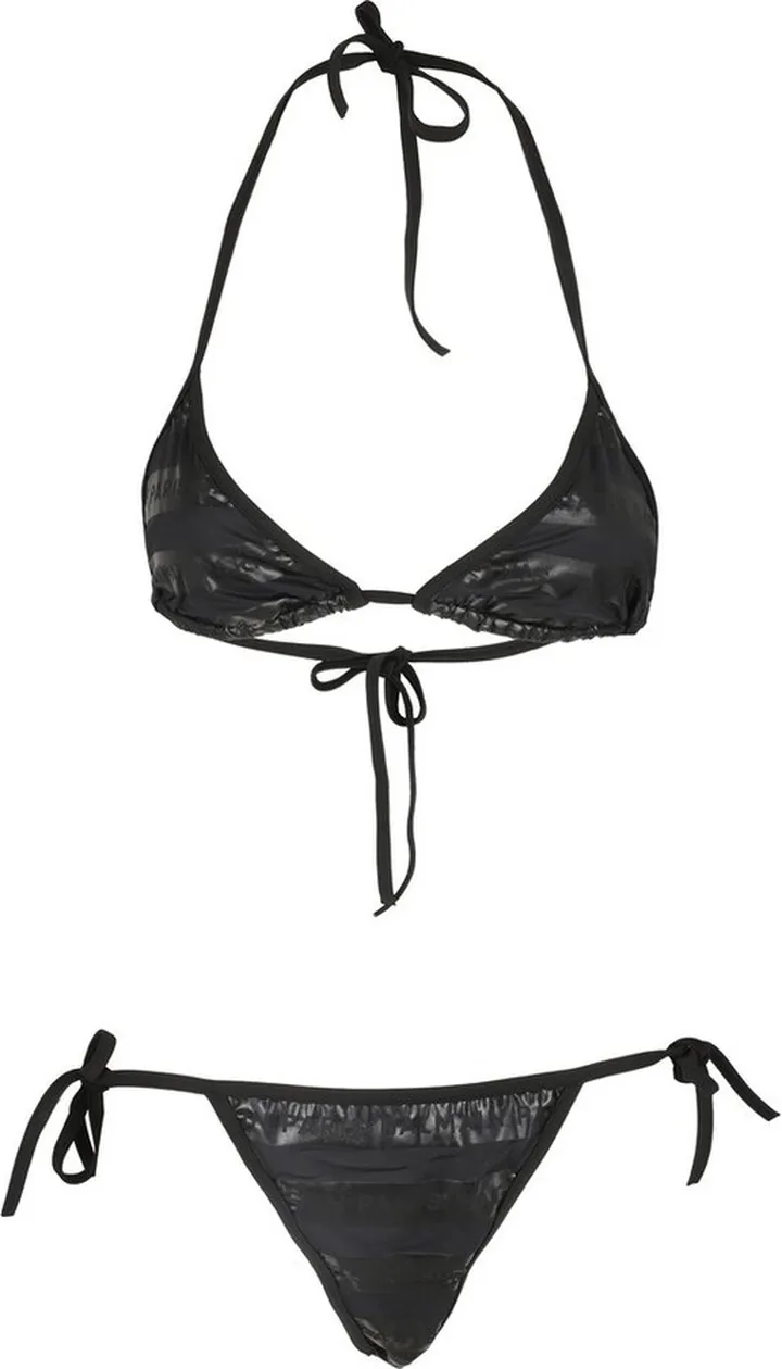 Balmain Logo Printed Two-Piece Bikini Set
