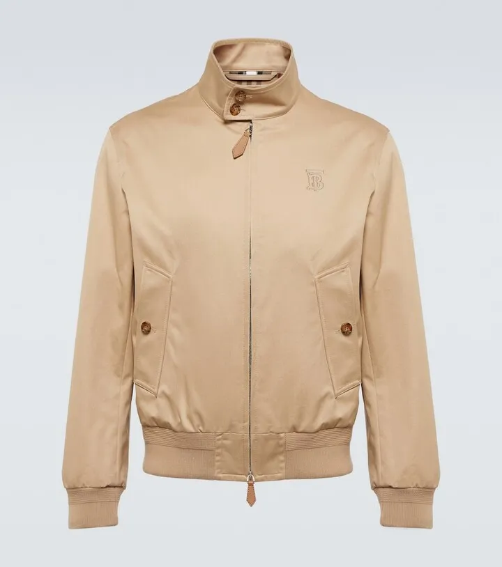 Cotton twill bomber jacket
