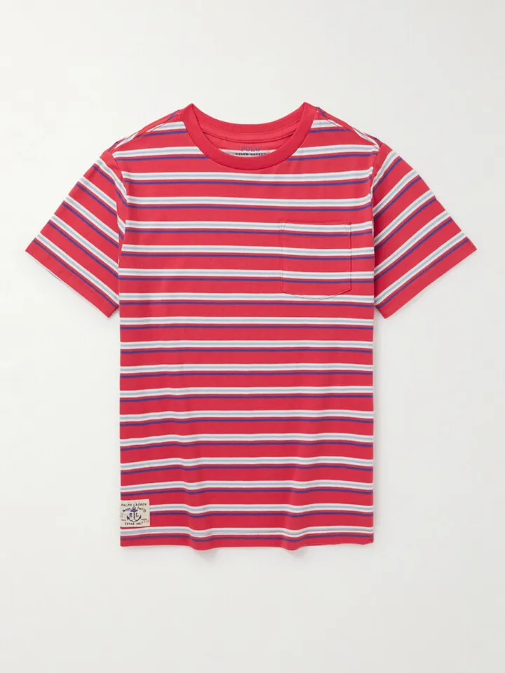 Striped Cotton-Jersey T-Shirt