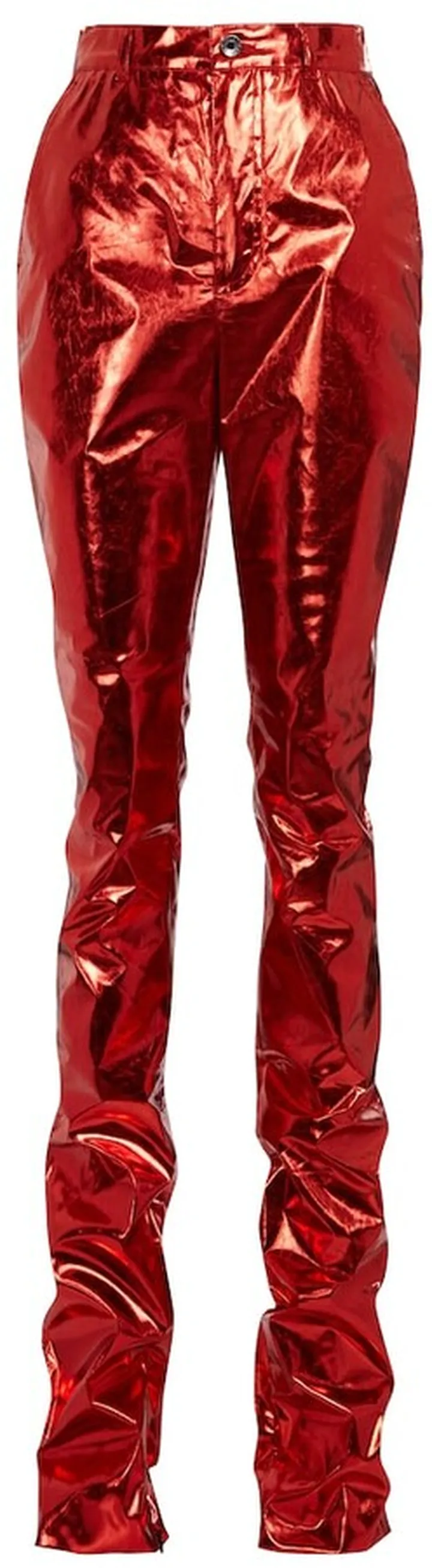 Metallic skinny pants