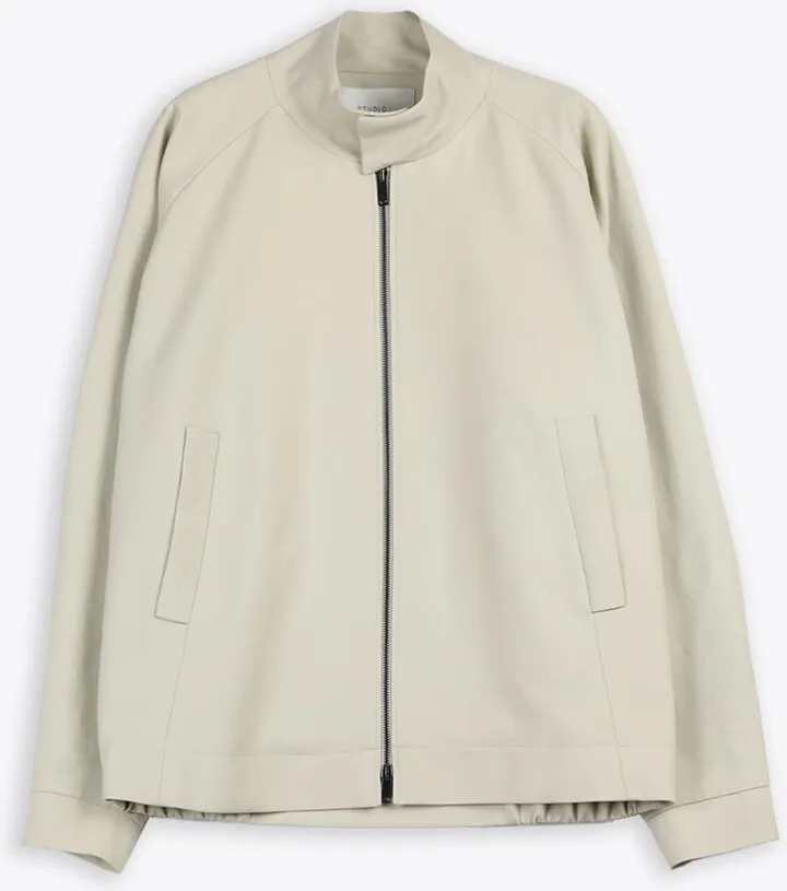 Bomber Jacket Light beige drill bomber jacket - Barnes