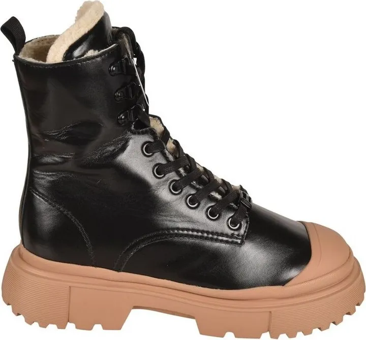 Hogan H619 Lace-Up Combat Boots