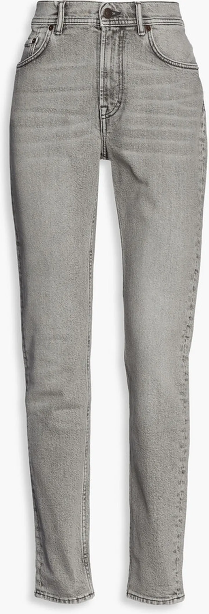 High-rise slim-leg jeans