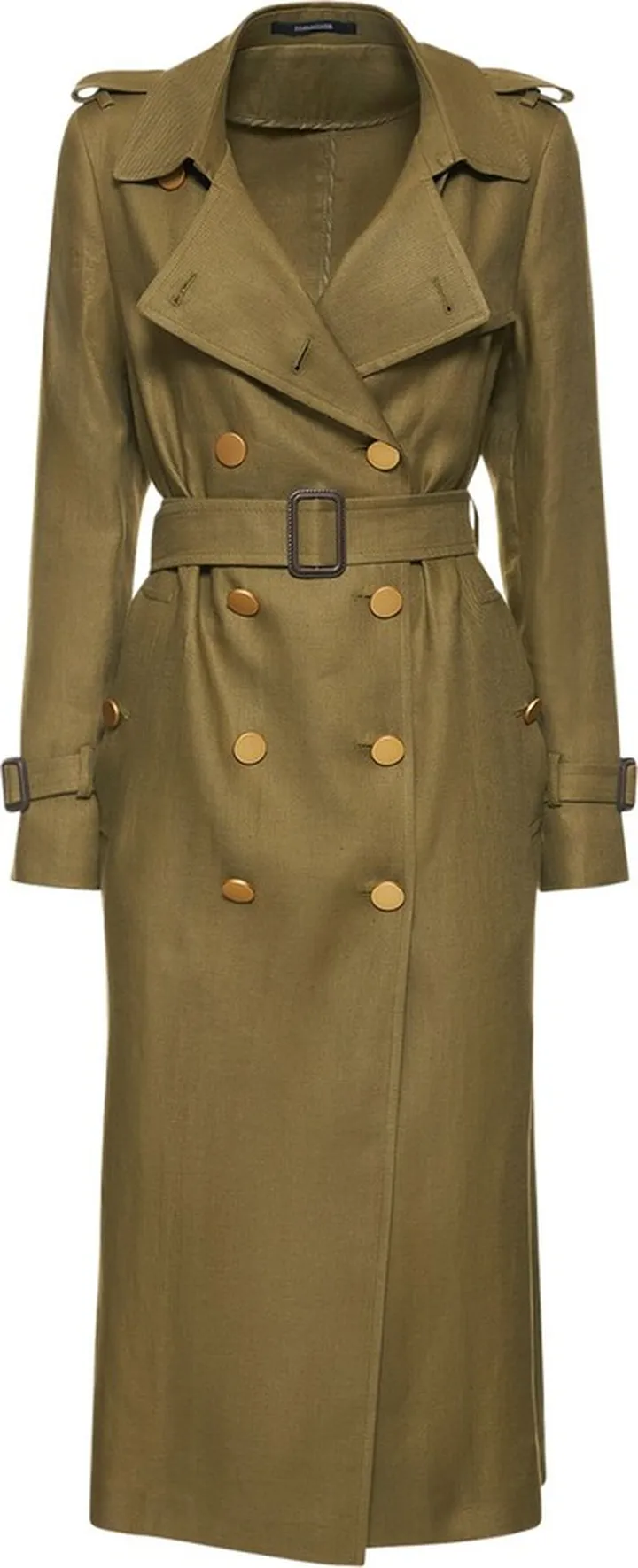 Carola linen trench coat