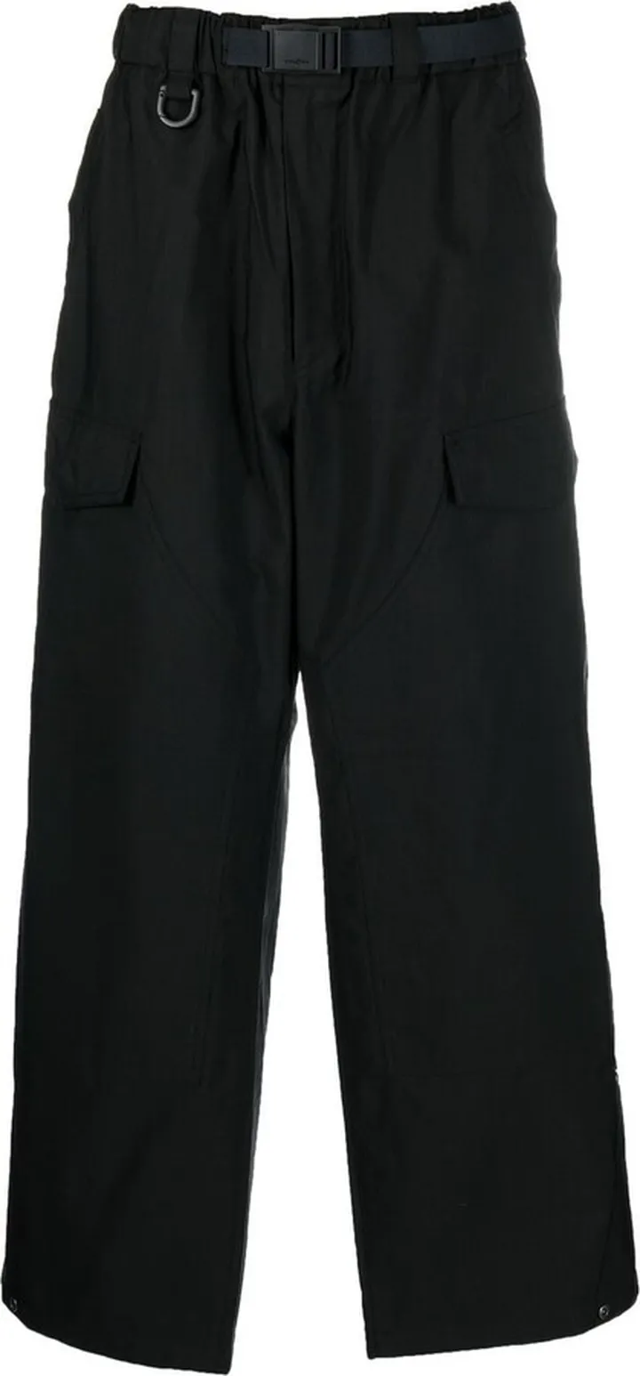 Cotton Wide-Leg Cargo Trousers