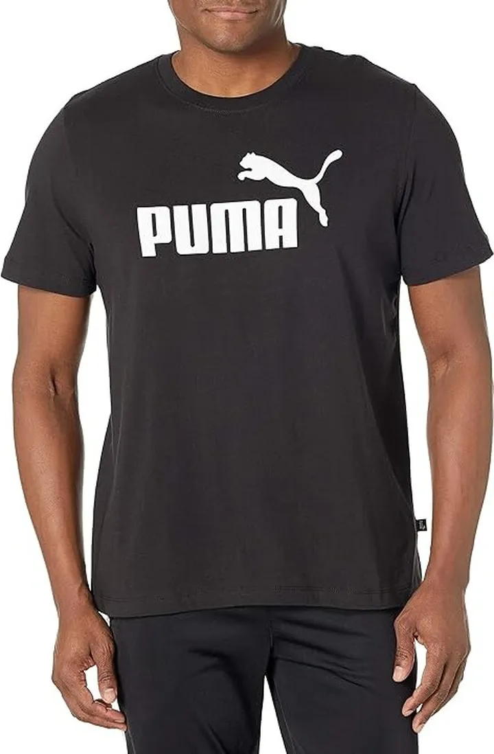 PUMA Essentials Logo Tee (Puma Black) Men's T Shirt