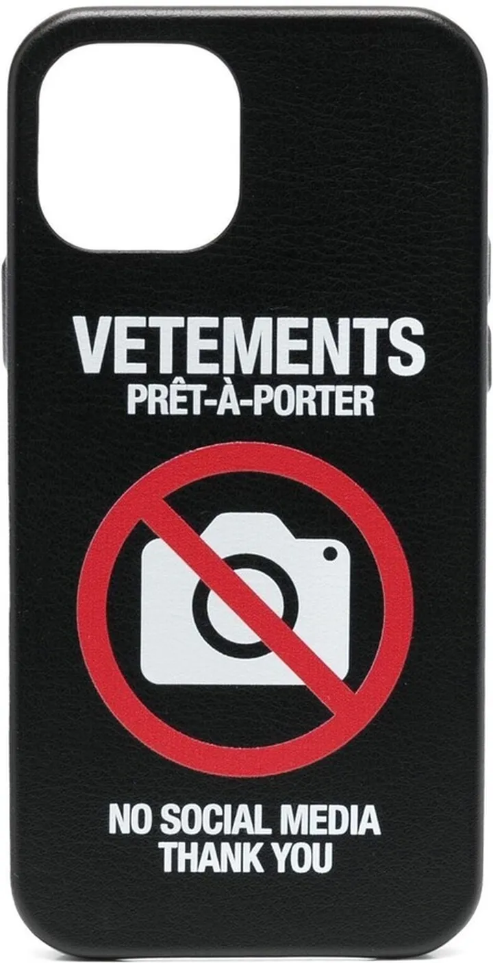 No Social Media iPhone 12 pro case