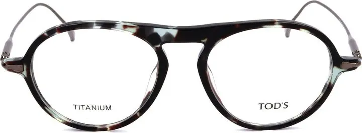 Tod's Tortoise Shell Oval Frame Glasses