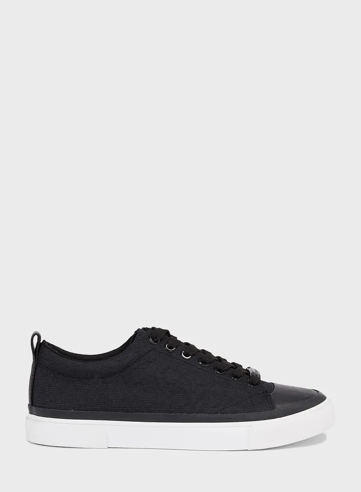 Vulcanised Monogram Lace Up Sneakers