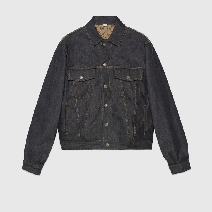 GG reversible denim jacket