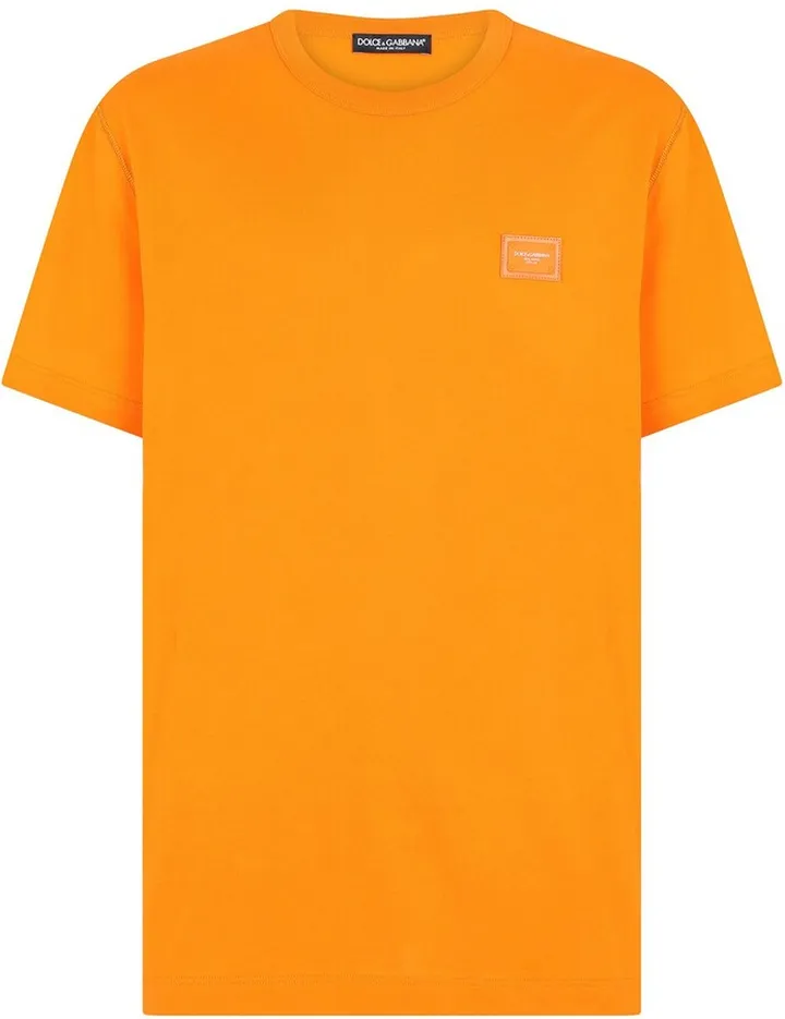 logo-patch cotton T-shirt