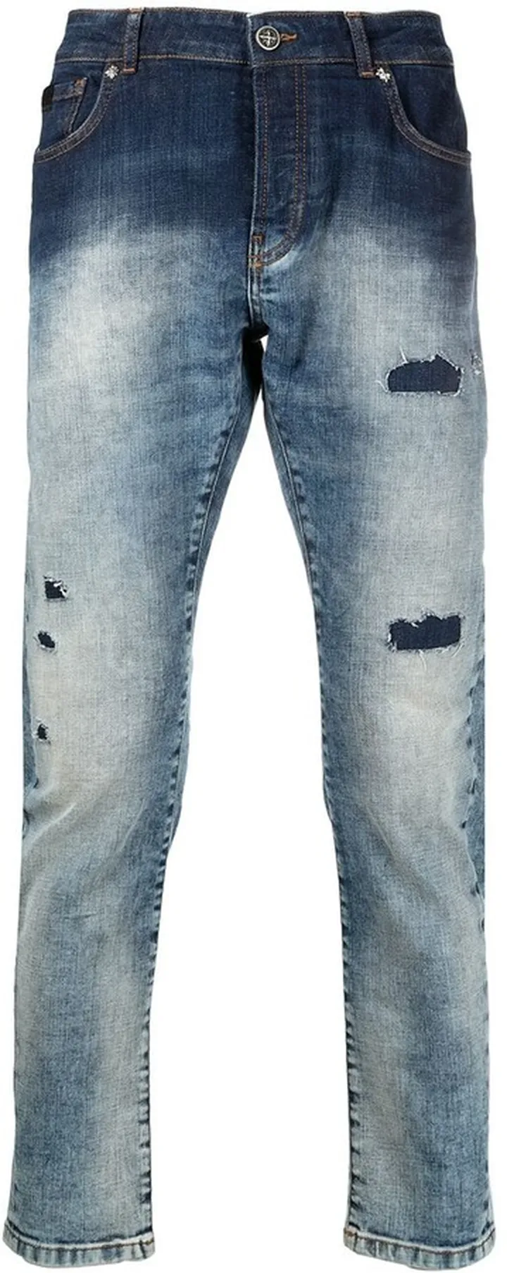 Mick distressed slim-fit jeans
