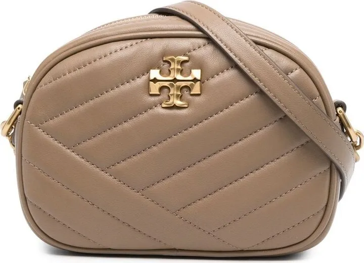 Logo-Plaque Quilted Shoulder Bag