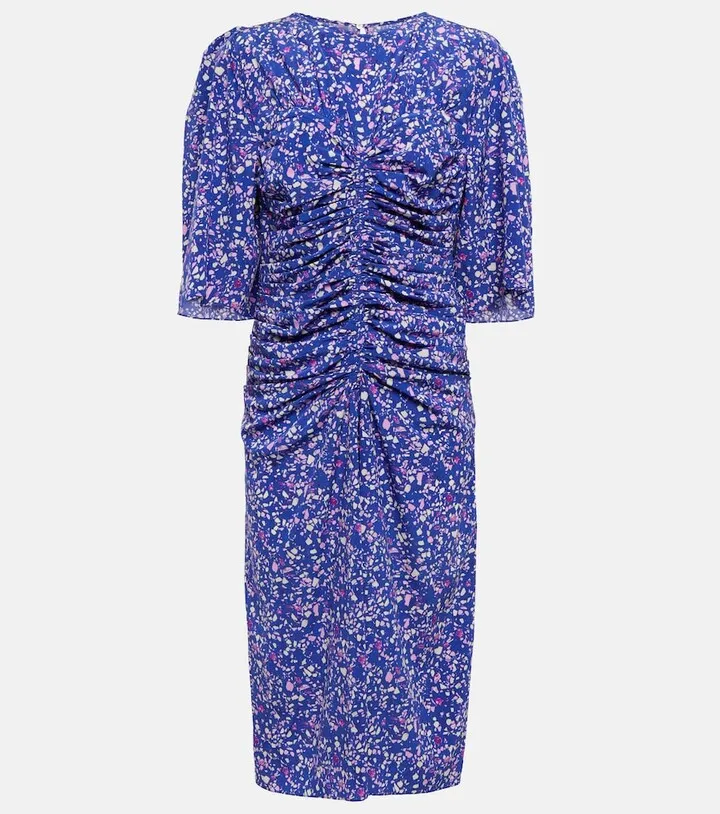 Lurner silk-blend midi dress