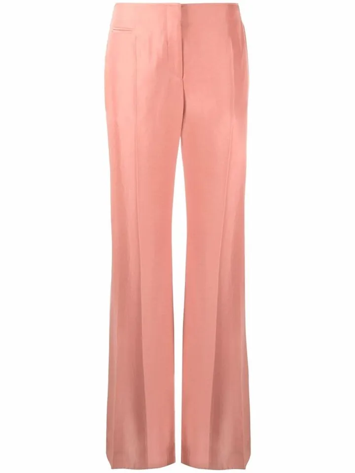 High-Waisted Wide-Leg Trousers