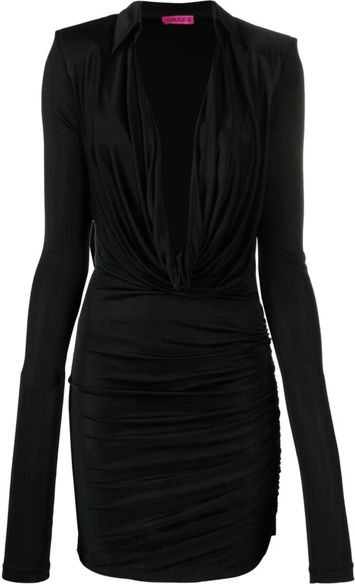 Utena cowl-neck mini dress