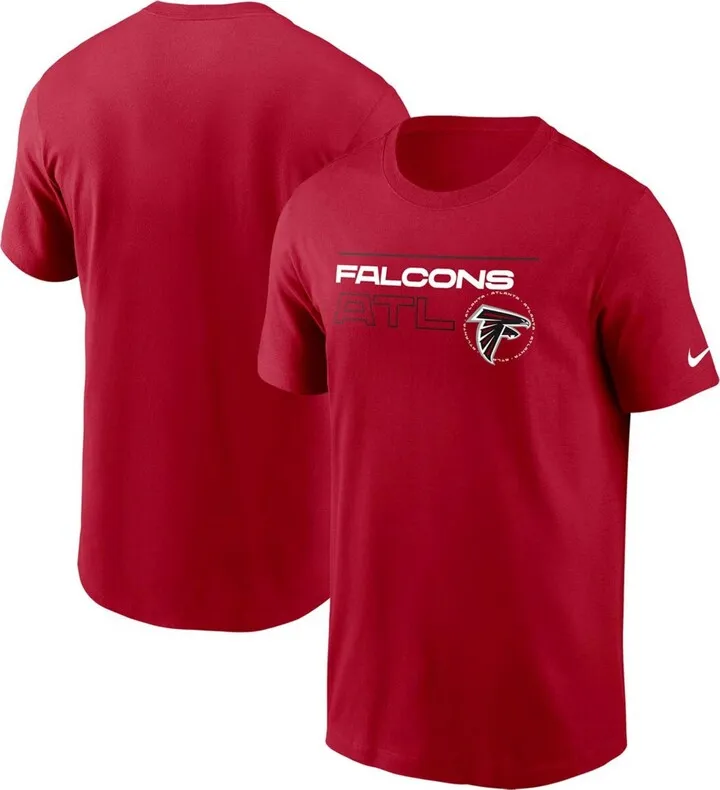 Men's Red Atlanta Falcons Broadcast Essential T-shirt