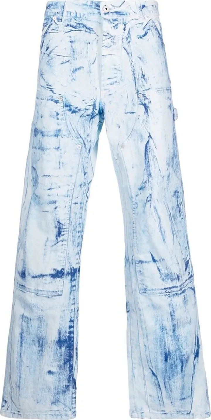 Distressed-Effect Denim Jeans