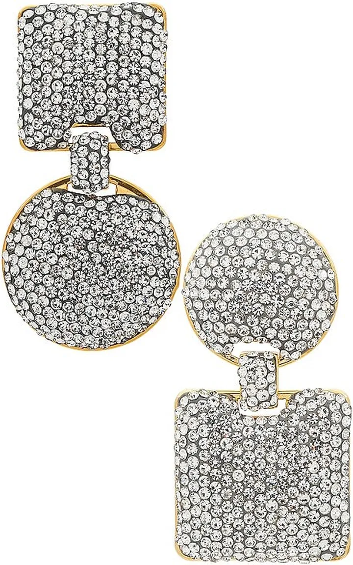 Pave Mixed Shape Earrings