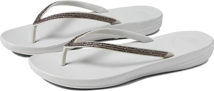 FitFlop Iqushion Sparkle (Soft Grey) Women's Shoes