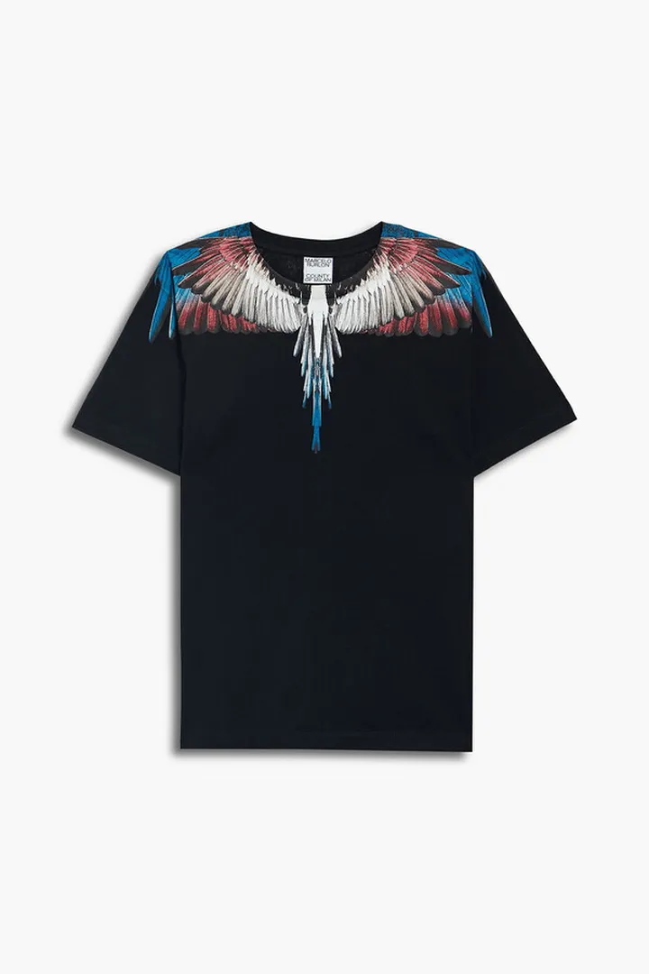 Printed cotton-jersey T-shirt