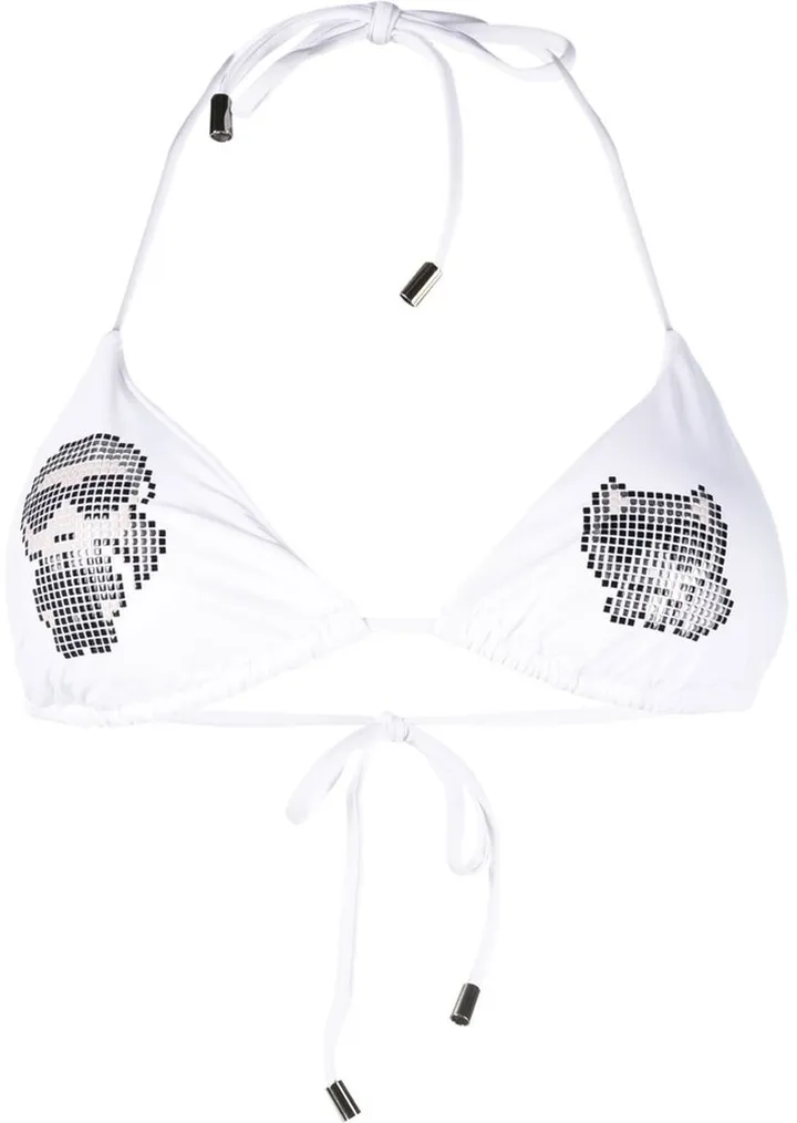 Karl-Studded Bikini Top
