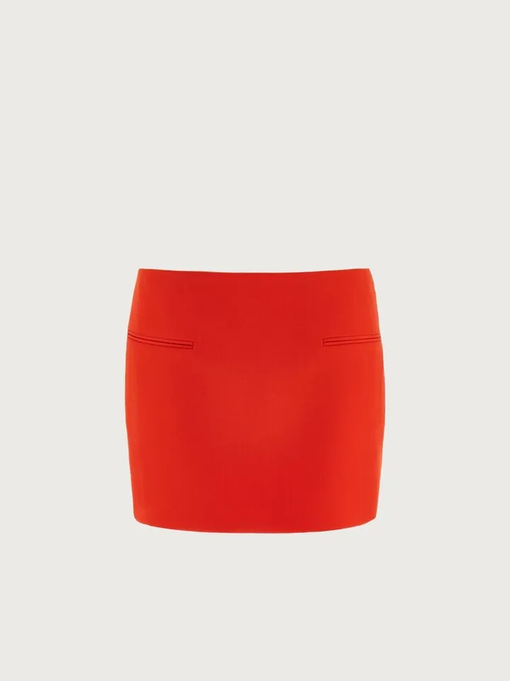 Ferragamo Women Straight mini skirt Red