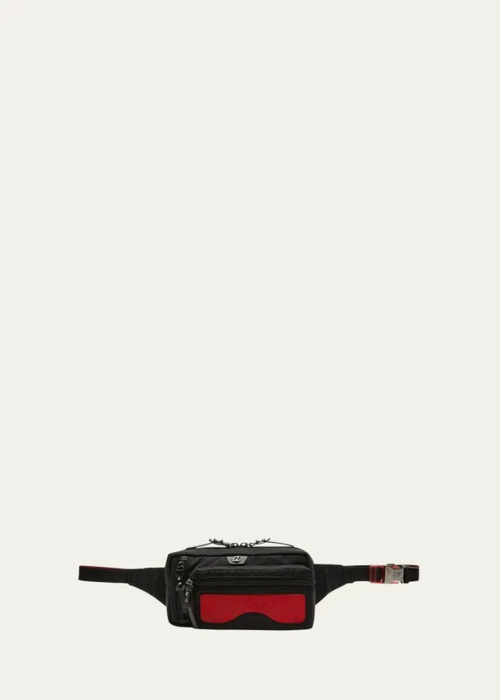 Men's Loubideal Sneaker Sole Nylon Belt Bag