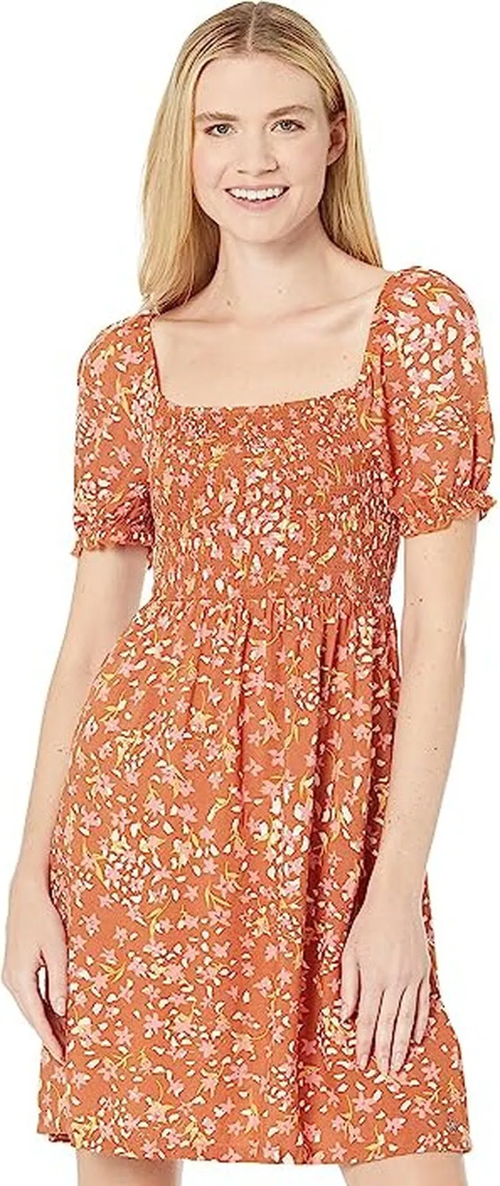 Roxy Hello Petal Mini (Baked Clay Dancing Days) Women's Dress