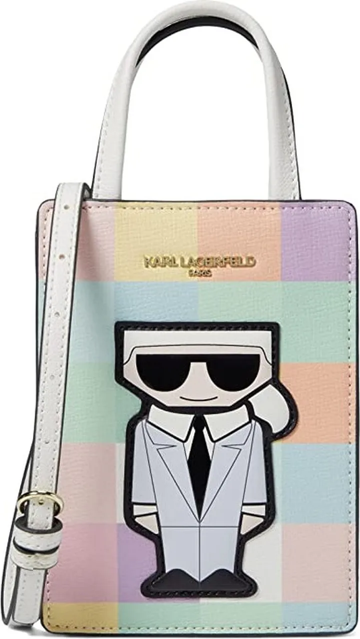 Karl Lagerfeld Paris Maybelle Crossbody (Blush Combo) Handbags