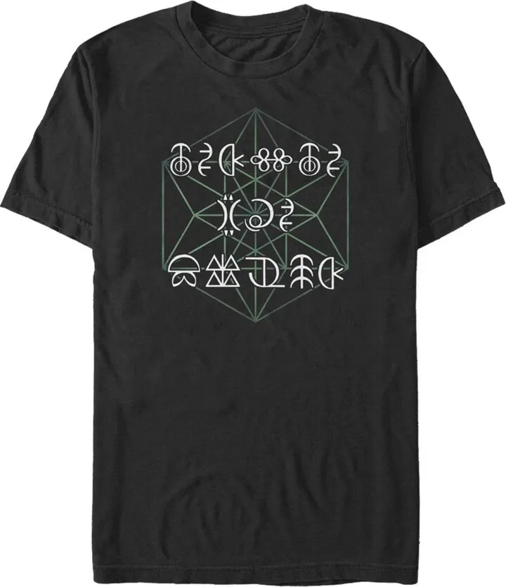 Men's Disney Artemis Fowl Gnommish Secret Language T-Shirt - Black - Medium