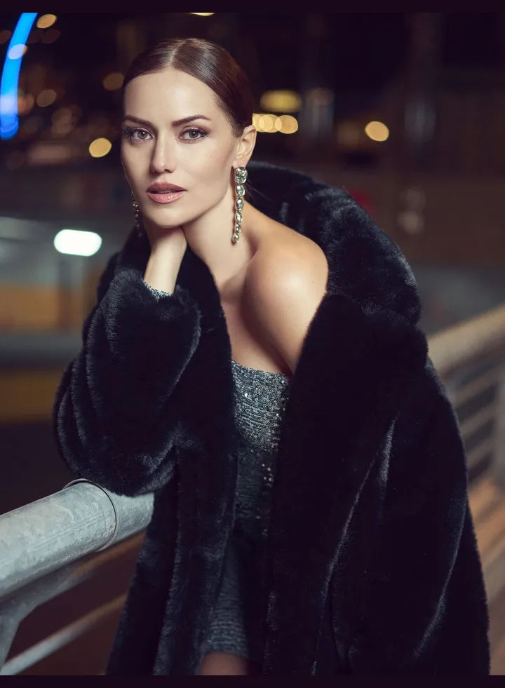 One Shoulder Sequin Min Dress Long Sleeve Asymmetric Cut
