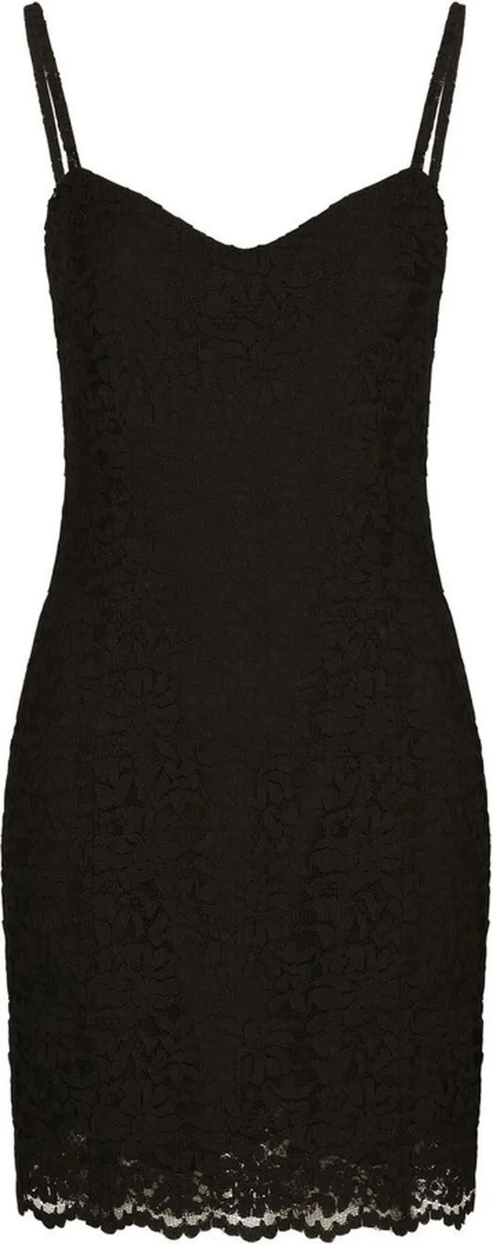 KIM DOLCE&GABBANA floral-lace mini dress
