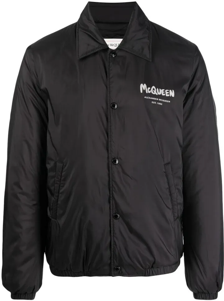 Logo-Print Bomber Jacket