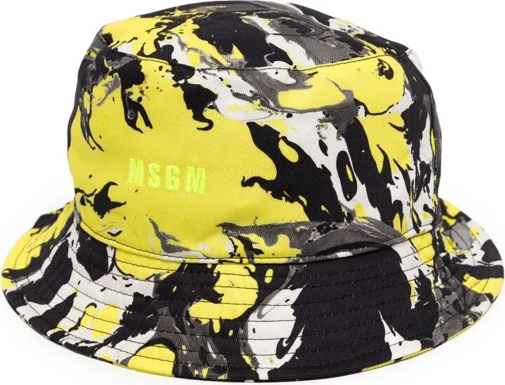 Graphic-Print Bucket Hat