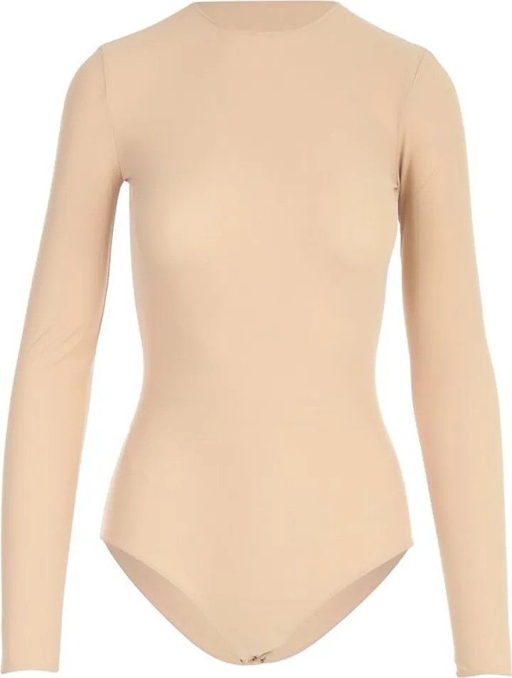 Maison Margiela Four-Stitch Long-Sleeve Bodysuit