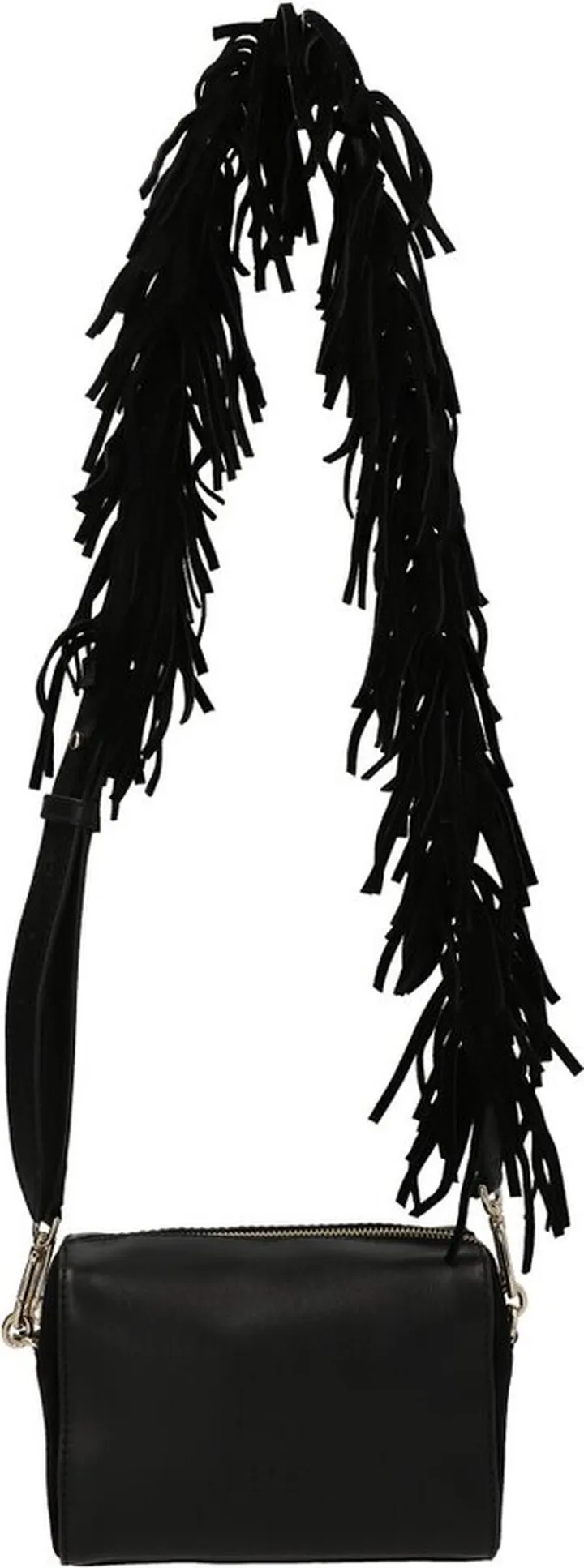 Furla Frayed-Trim Zipped Shoulder Bag