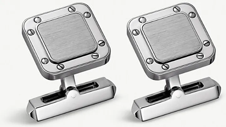 Mens Santos de Sterling Silver Cufflinks