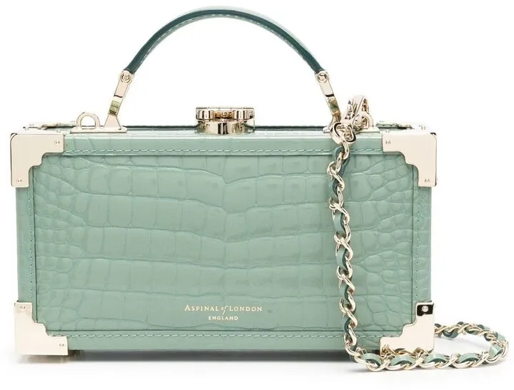 Trinket Trunk leather tote bag