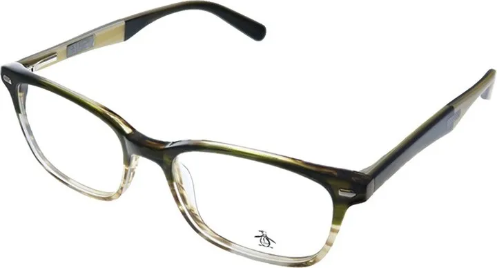 Original Penguin The Clyde OL Unisex Rectangle Eyeglasses Olive Gradient 50mm