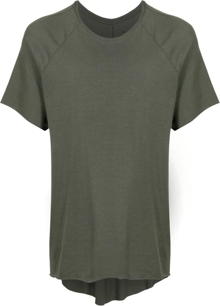 raw-edge cotton T-Shirt