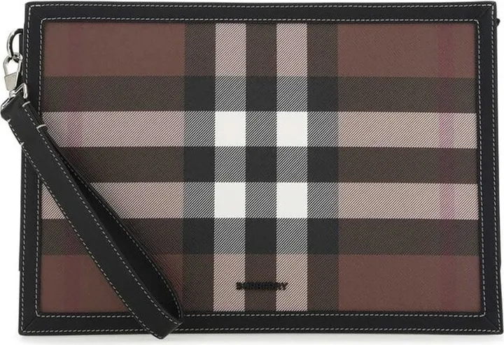 Burberry Check Zipped Pouch