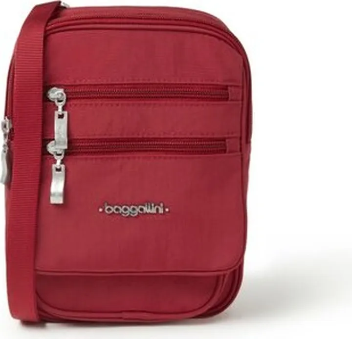 Baggallini RFID Journey Crossbody Bag - Red