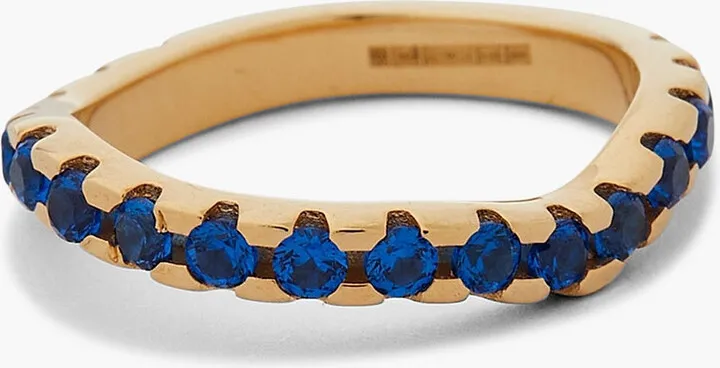 24-Karat Gold-Plated Crystal Ring