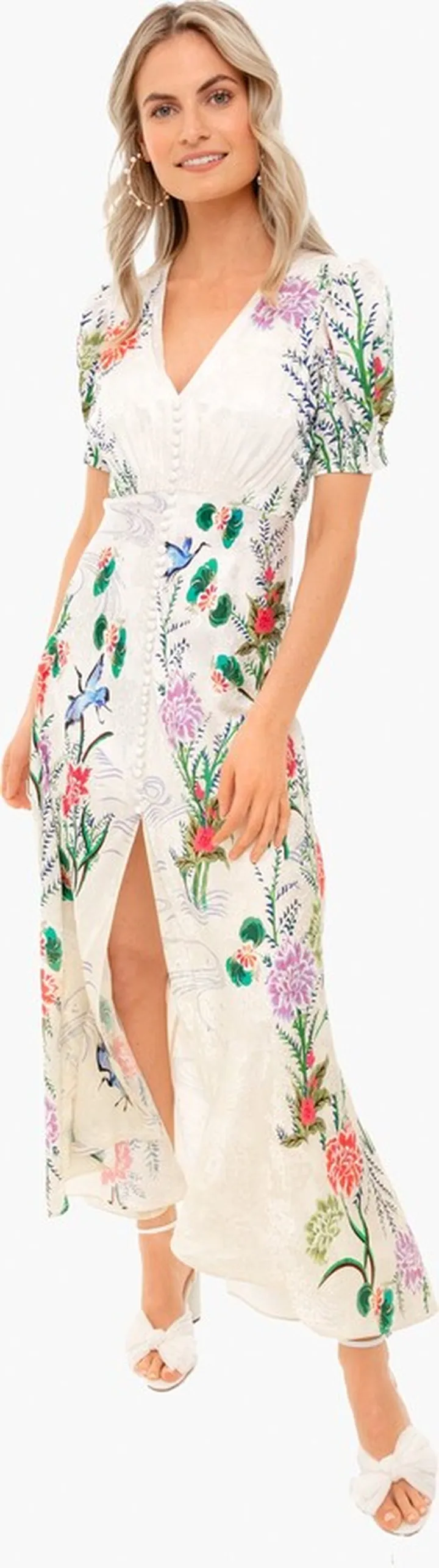 Ivory Camelia Lea Long Dress