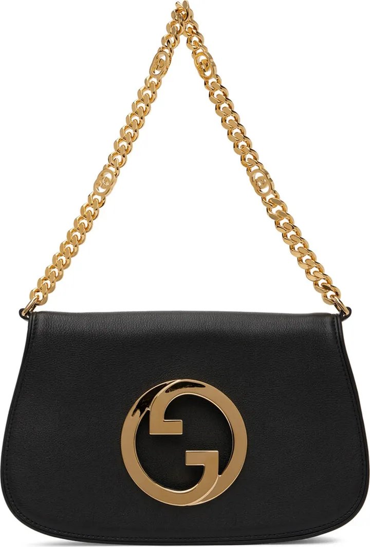 Gucci Black Interlocking G Blondie Shoulder Bag