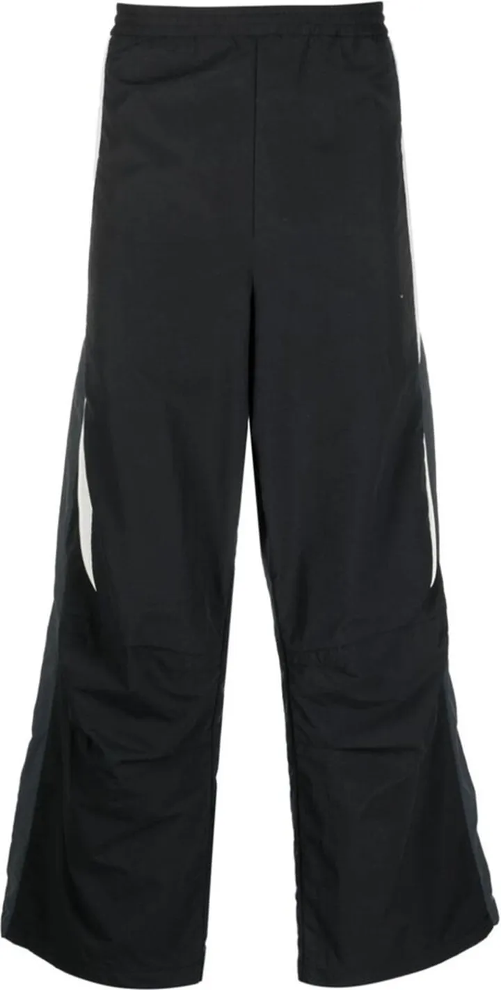 Panelled Straight-Leg Trousers.